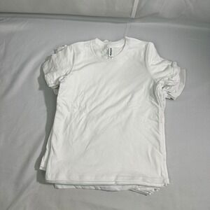 NWT Royal Apparel Cotton T-Shirt Lot Kids L 12 White Bulk 18 Pack Made in USA